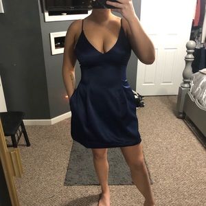 Navy blue dress